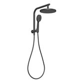 Vivid Slimline Compact Twin Phoenix Shower - Matte Black